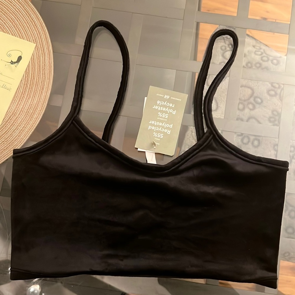 Velour Crop Top